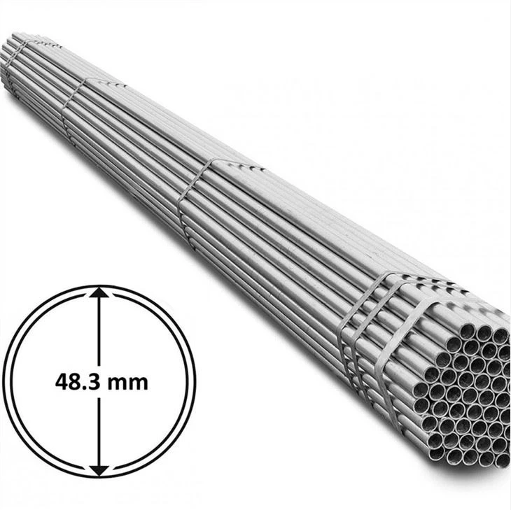 EN39 48.3mm ocynkowane rury stalowe rusztowania